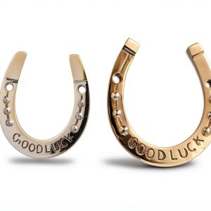 Brass Good Luck Horseshoe Diollo Equestrian Pet Supplies-0