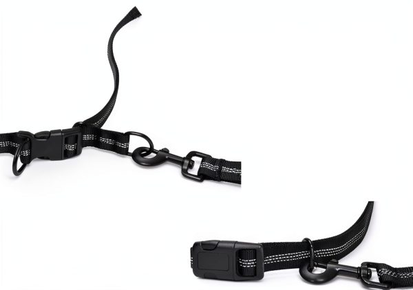 iYoShop Hands Free Dog Leash Reflective Bungee Waist Belt-3