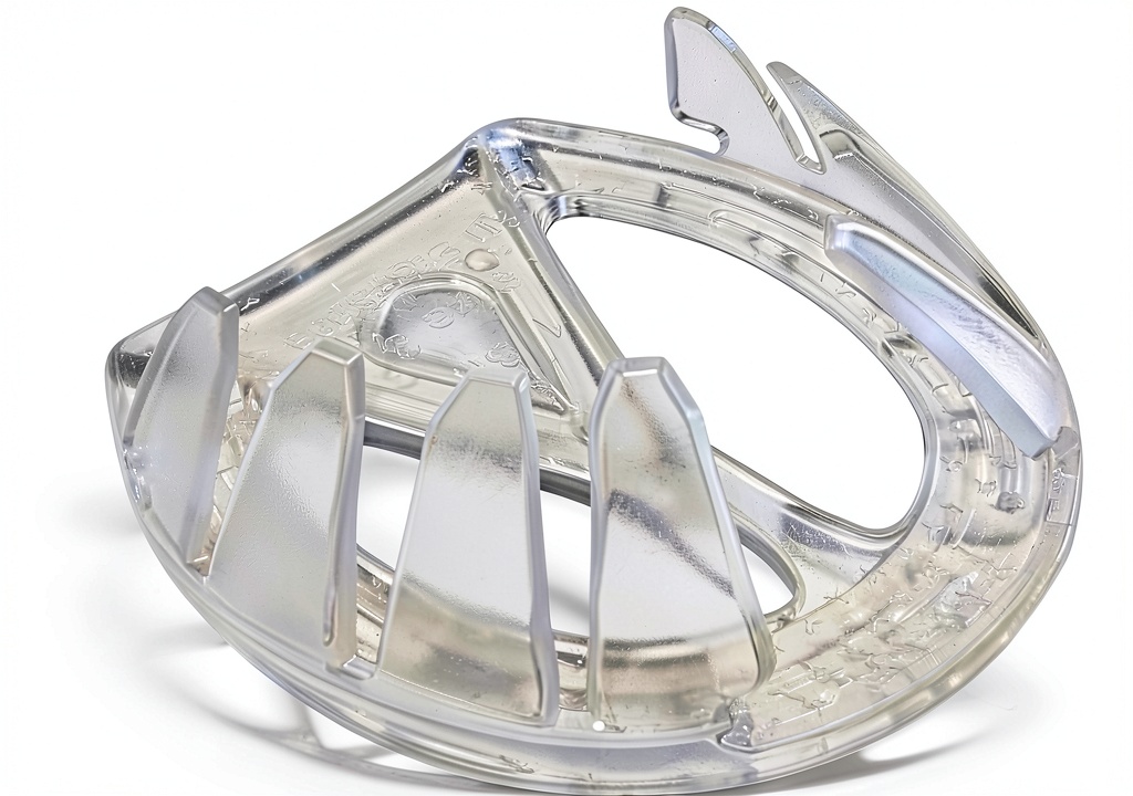 EasyShoe 3D composite horseshoe showing multicolored design and dimensions