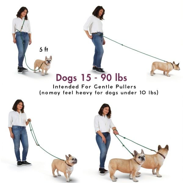 Sticks N Bones Convertible Dog Leash Hands Free Waist Leash-2