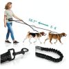 Godyoy Hands Free Dog Leash Double Bungee Waist Belt-4