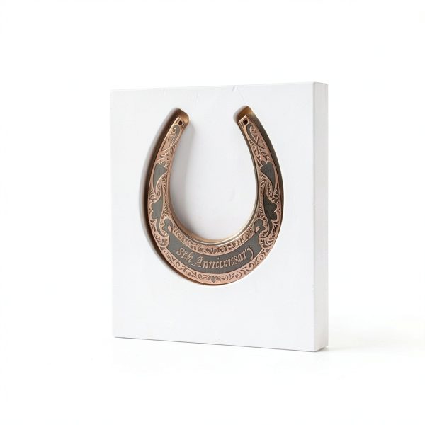 Equestrian Horseshoe Wall Hanging Farmhouse Style Copper Age-3