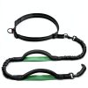 iYoPets Hands Free Dog Leash Reflective Bungee Waist Belt-1