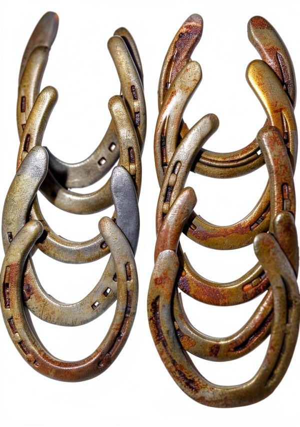 HORSHOES Cast Iron Horseshoes Equestrian Decor Crafts-1