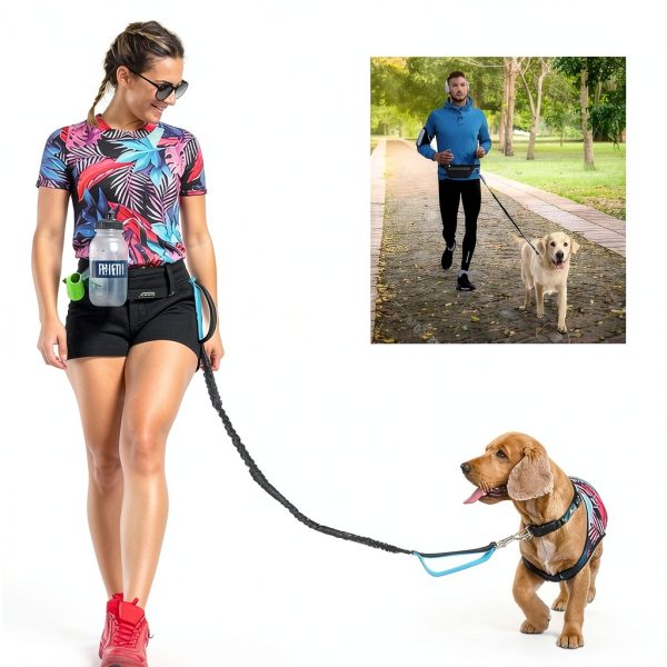 Hands Free Dog Leash THE INFINITE STOCKROOM Adjustable Waist-6