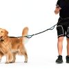 iYoShop Hands Free Dog Leash Reflective Bungee Waist Belt-5