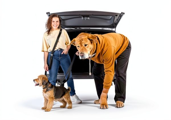 Tivray Hands Free Dog Leash Adjustable Waist Shoulder Strap-6