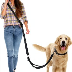 WANFIRE Hands Free Dog Leash Adjustable Reflective Waist-0