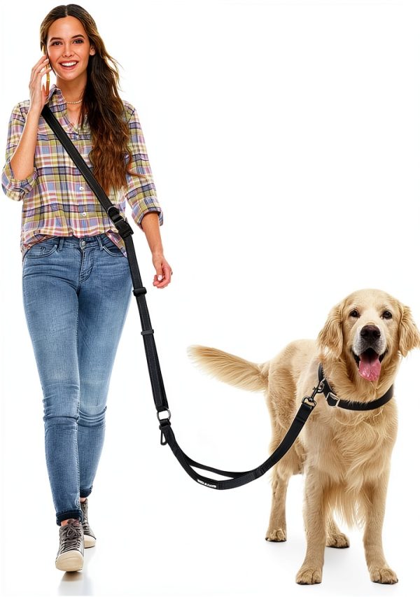 WANFIRE Hands Free Dog Leash Adjustable Reflective Waist-0