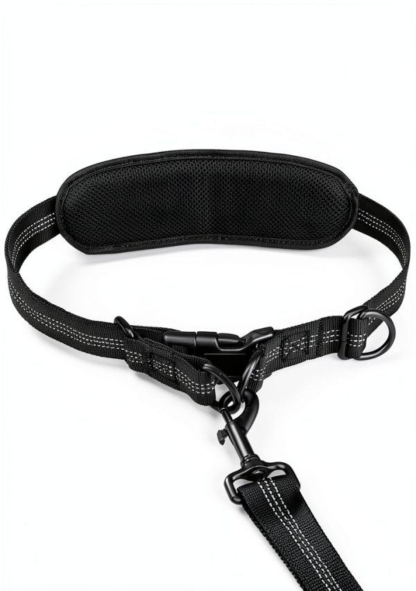 Uppetly Hands Free Dog Leash Bungee Reflective Waist Belt-1