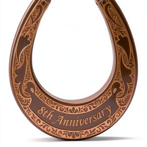 Equestrian Horseshoe Wall Hanging Farmhouse Style Copper Age-0