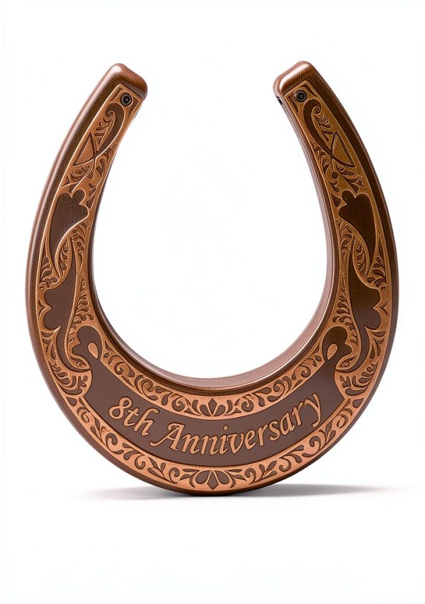 Equestrian Horseshoe Wall Hanging Farmhouse Style Copper Age-0