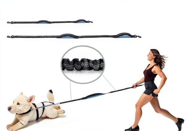 iYoShop Hands Free Dog Leash Reflective Bungee Waist Belt-4