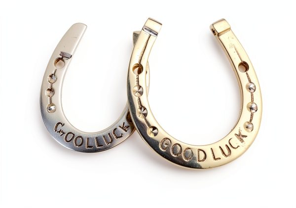 Brass Good Luck Horseshoe Diollo Equestrian Pet Supplies-2
