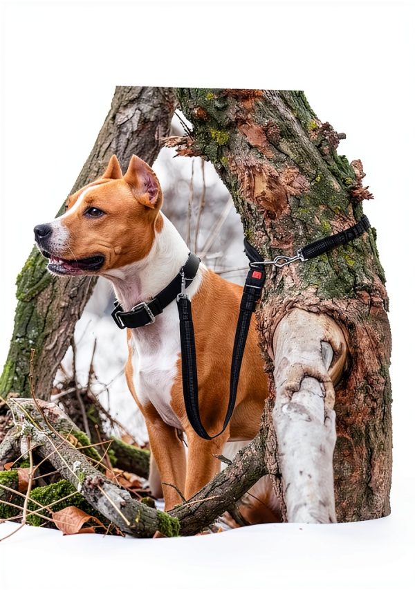 Pecute Hands Free Dog Leash Lightweight Waist Bag Reflective-5