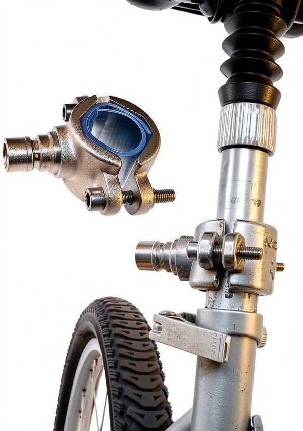 Walky Dog Bike Leash Stainless Steel Shock Absorbing Large-5