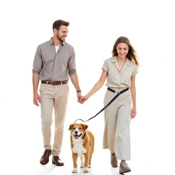 Tivray Hands Free Dog Leash Adjustable Waist Shoulder Strap-1