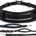 Pecute Hands Free Dog Leash Lightweight Waist Bag Reflective-0