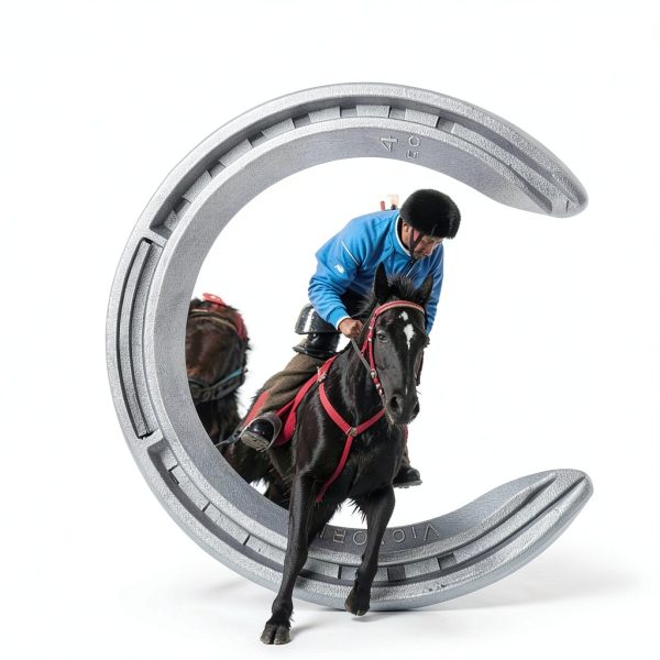 AMONIDA Aluminum Horseshoes Durable Wear Resistant-3