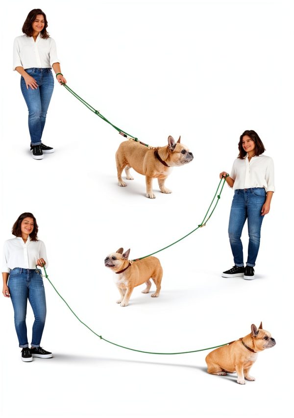 Sticks N Bones Convertible Dog Leash Hands Free Waist Leash-5
