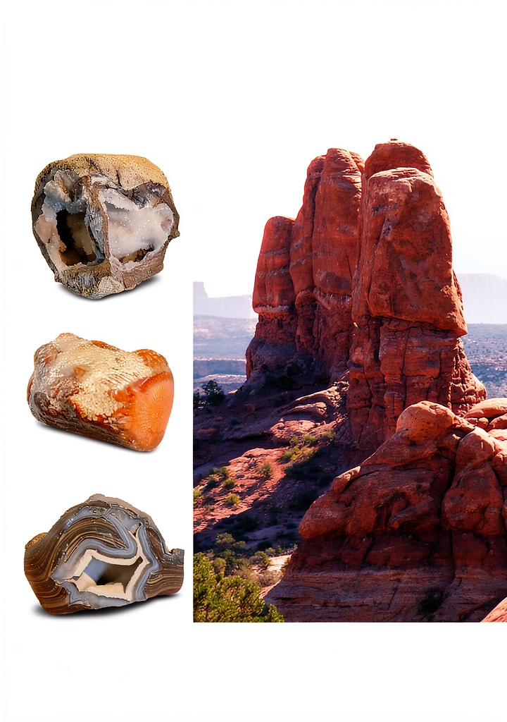 Close‑up of a Kindle Paperwhite displaying the Rockhounding Utah guide on a desert trail
