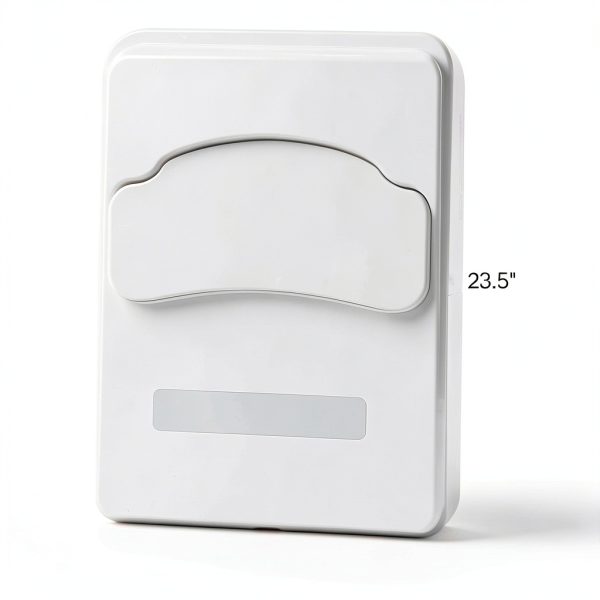 Quarter-Fold Toilet Seat Cover Dispenser Hospeco HG-2 White Wall-Mount-1