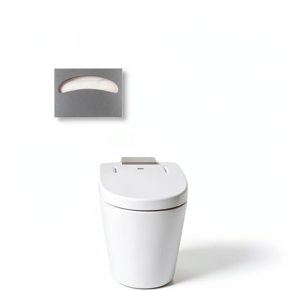 Toilet Seat Cover Dispenser AshKiz Stainless Steel Wall Mount Silver-4