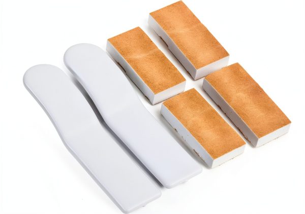 Toilet Seat Lift Handle Cosmos Pack of 2 White Vinyl Modern-2