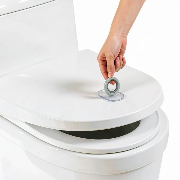 Toilet Seat Lifter: 2pcs Toilet Cover Lifter Seat Handle Holder Clip Up Avoid Touching Lid-8