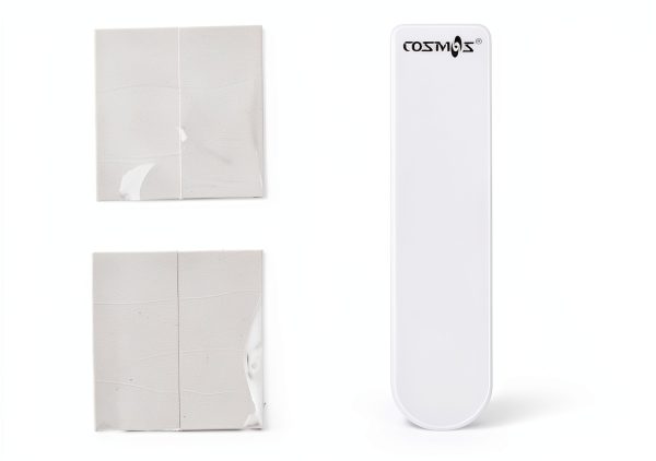 Toilet Seat Lift Handle Cosmos Pack of 2 White Vinyl Modern-5