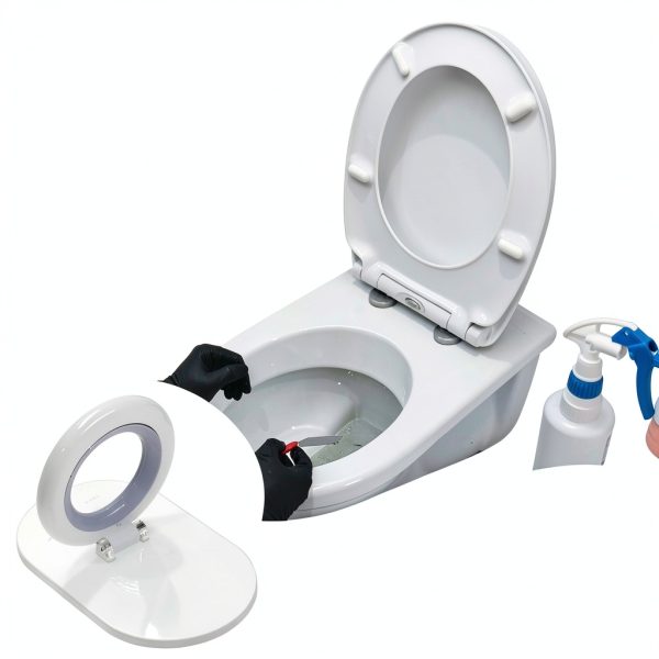 Toilet Seat Lifter: 2pcs Toilet Cover Lifter Seat Handle Holder Clip Up Avoid Touching Lid-6