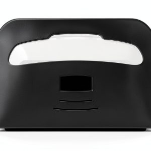 Commercial Toilet Seat Cover Dispenser EnBath Black Wall Half-Fold-0