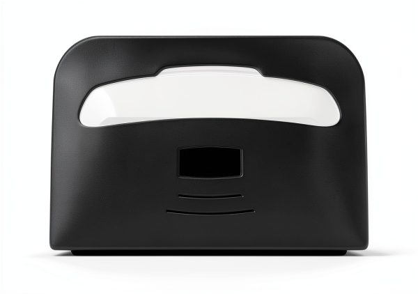 Commercial Toilet Seat Cover Dispenser EnBath Black Wall Half-Fold-0