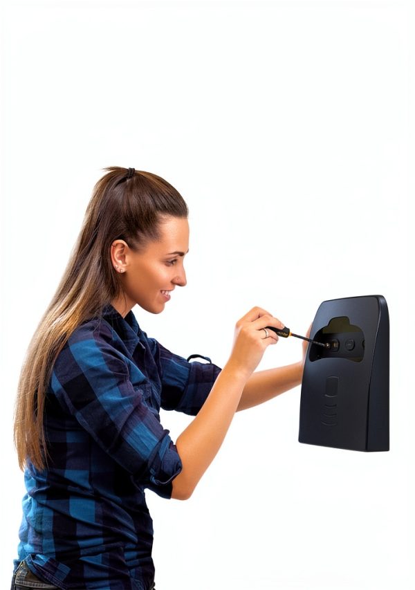 Commercial Toilet Seat Cover Dispenser EnBath Black Wall Half-Fold-3