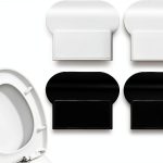 Toilet Seat Lifter Tab 4PCS Self Adhesive by Aysatogc White Black-0