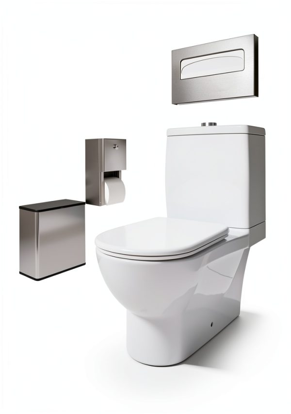 Toilet Seat Cover Dispenser Wall Mount 2-Pack Stainless Steel EnBath-5
