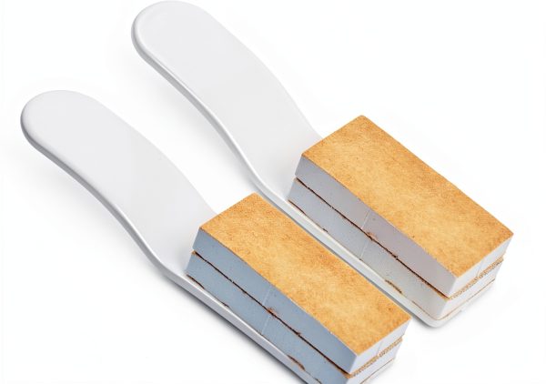 Toilet Seat Lift Handle Cosmos Pack of 2 White Vinyl Modern-1