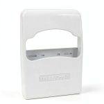 Quarter-Fold Toilet Seat Cover Dispenser Hospeco HG-2 White Wall-Mount-0