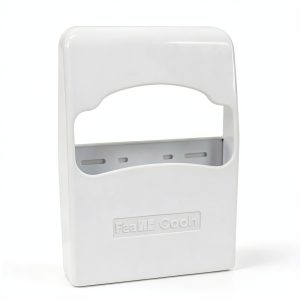 Quarter-Fold Toilet Seat Cover Dispenser Hospeco HG-2 White Wall-Mount-0