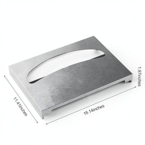 Toilet Seat Cover Dispenser AshKiz Wall Mount Stainless Steel 2 Pack-1