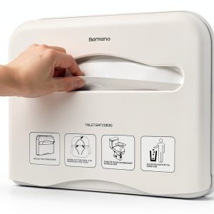 Commercial Toilet Seat Cover Dispenser Bertreno Wall-Mount White-0