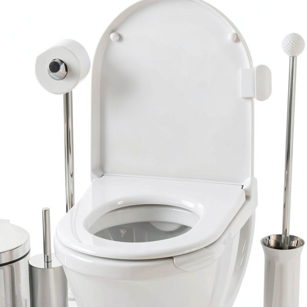 9 Pcs Toilet Seat Lift Handle, Seat Holder Lift Tools Avoid Touching Toilet Seat Bathroom Accessories for Home Bathroom Office Hotel (White)-4