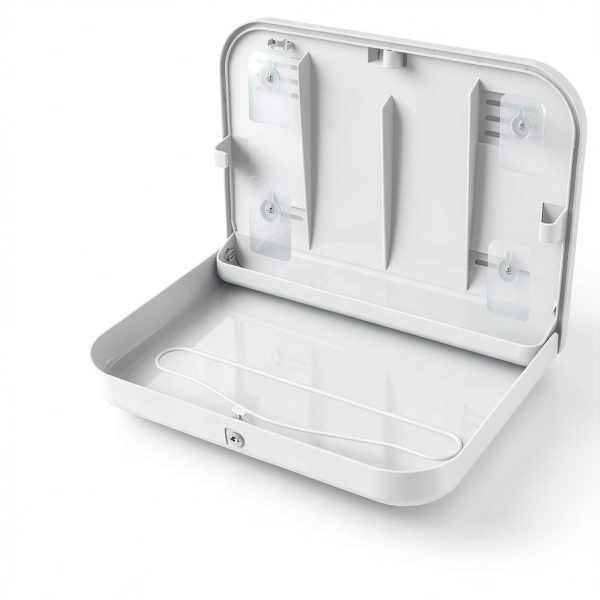 Commercial Toilet Seat Cover Dispenser Bertreno Wall-Mount White-4