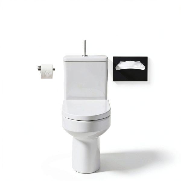 Toilet Seat Cover Dispenser,Commercial Stainless Steel Brushed Toilet Seat Cover Holder for Disposable Toilet Seat Covers Wall Mount for Bathroom Restroom（Black）-6