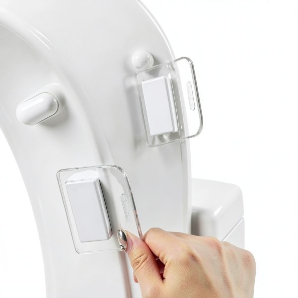 Toilet seat handle OURJIA Round Lifter 2pcs Transparent Grey-7