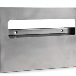 Commercial Toilet Seat Cover Dispenser 304 Stainless Steel Wall-Mount 1/2 Fold 250 Sheets Capacity Brush-0