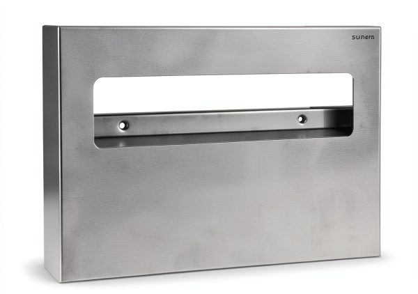 Commercial Toilet Seat Cover Dispenser 304 Stainless Steel Wall-Mount 1/2 Fold 250 Sheets Capacity Brush-0