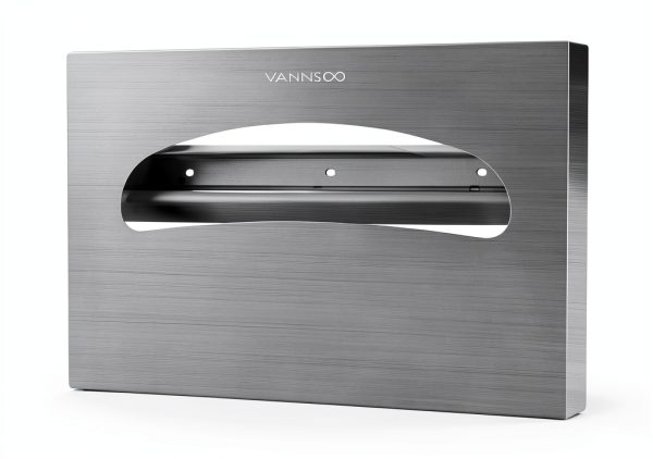 VANNSOO Wall Mount Toilet Seat Cover Dispenser, Stainless Steel-0