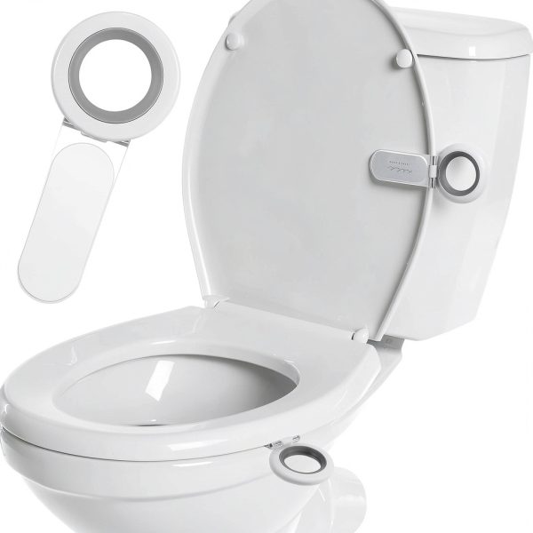 Cunhill 4 Pcs Toilet Lid Handle Lifter, Toilet Seat Cover Lift Tool, Avoid Touching Cover, Multi Function, White-4