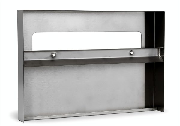 Commercial Toilet Seat Cover Dispenser 304 Stainless Steel Wall-Mount 1/2 Fold 250 Sheets Capacity Brush-2